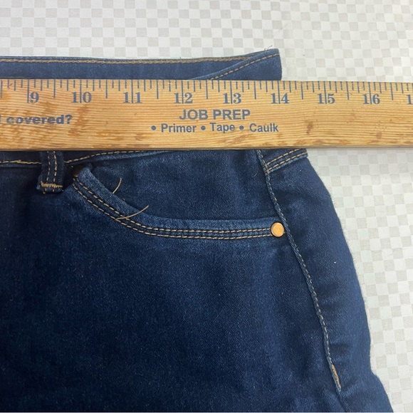 D.Jeans Jeans Womens 6 Blue Denim Cotton Stretch Mid Rise Skinny Leg Zip Fly - Picture 7 of 9